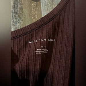 Burgundy one shoulder tank top, soft and comfy.